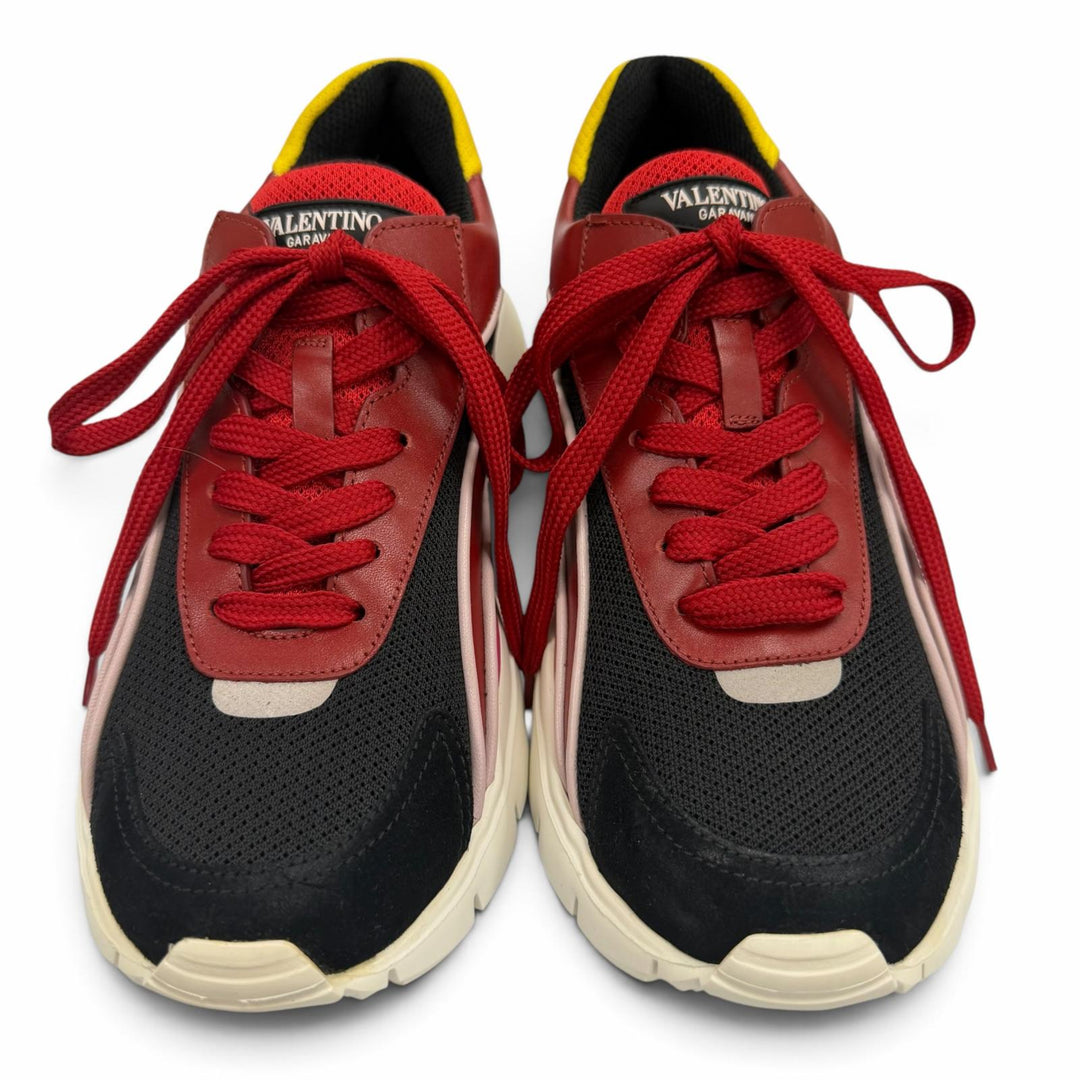 Excellent Valentino Garavani Low cut sneakers logo Multi leather Women 39