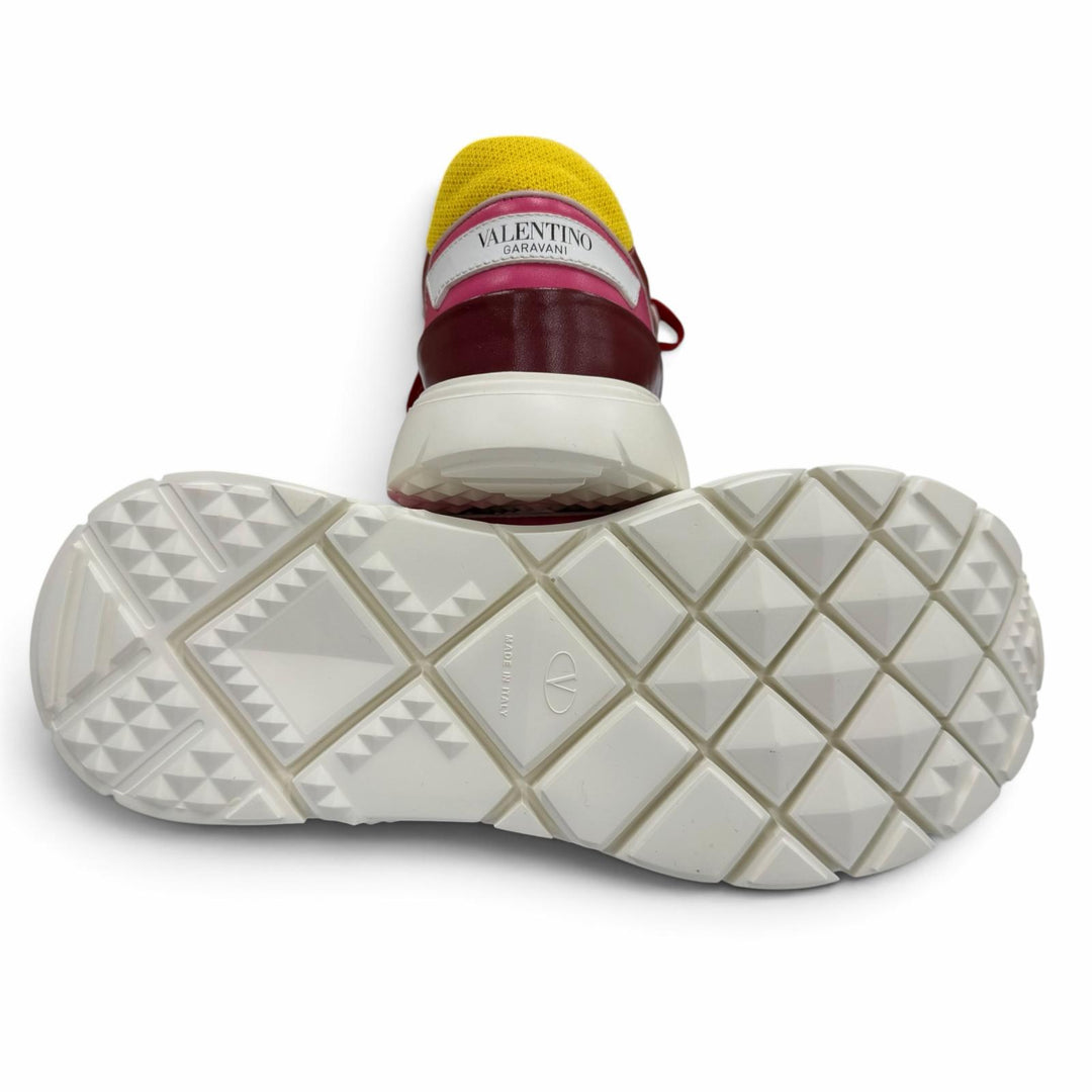 Excellent Valentino Garavani Low cut sneakers logo Multi leather Women 39