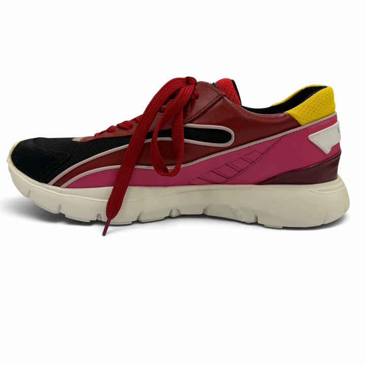 Excellent Valentino Garavani Low cut sneakers logo Multi leather Women 39