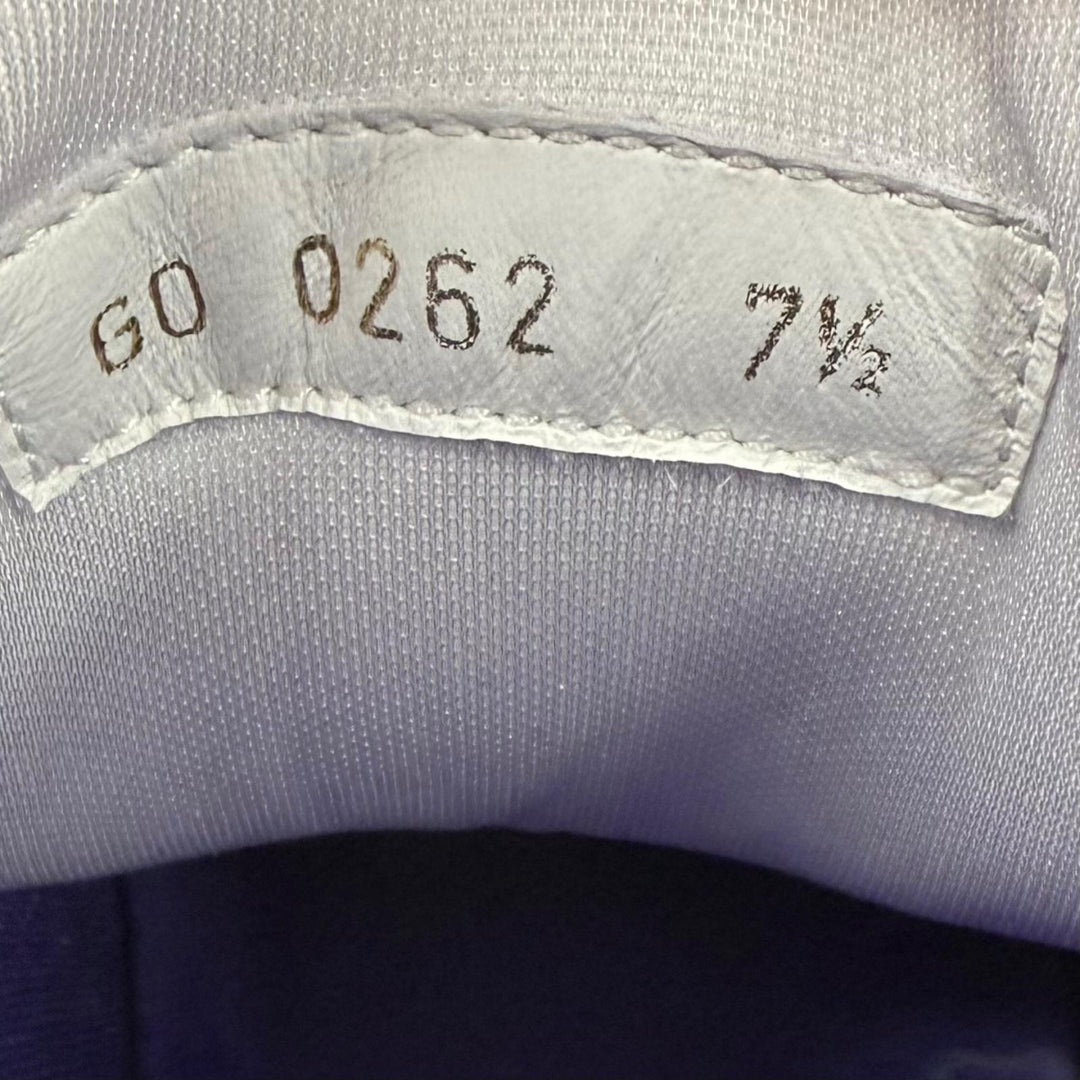 Great LOUIS VUITTON High cut sneakers Light blue Suede leather mens 7.5 1AAHEM