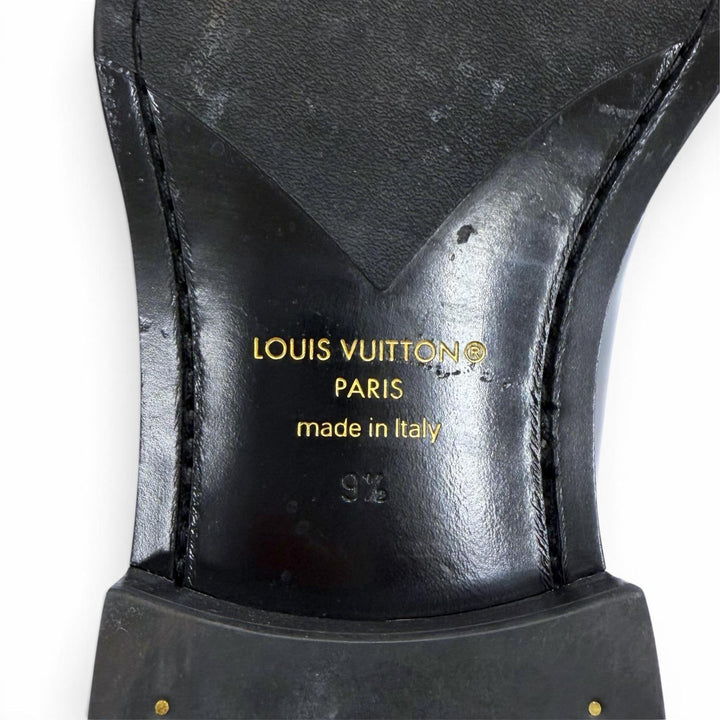 Great LOUIS VUITTON Leather shoes Kensington Derby Plain toe lace-up 9.5