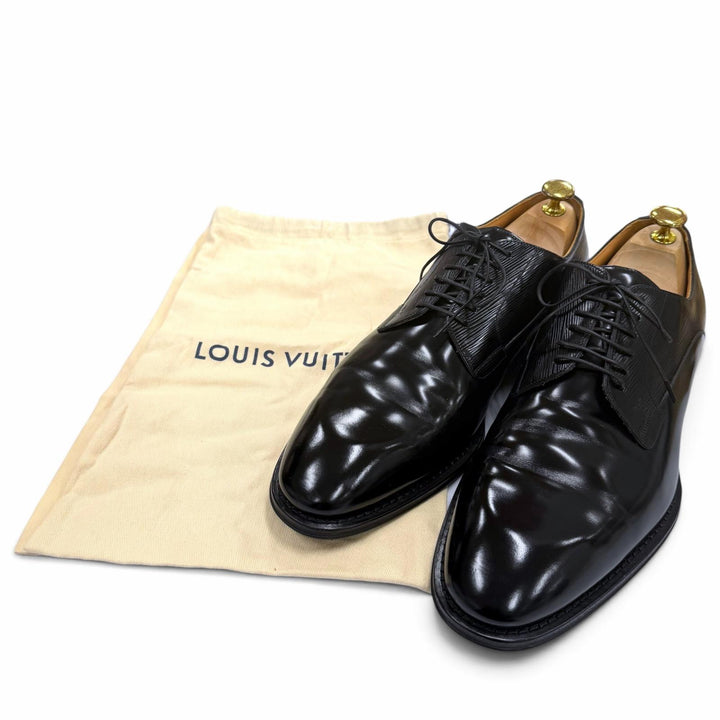 Great LOUIS VUITTON Leather shoes Kensington Derby Plain toe lace-up 9.5