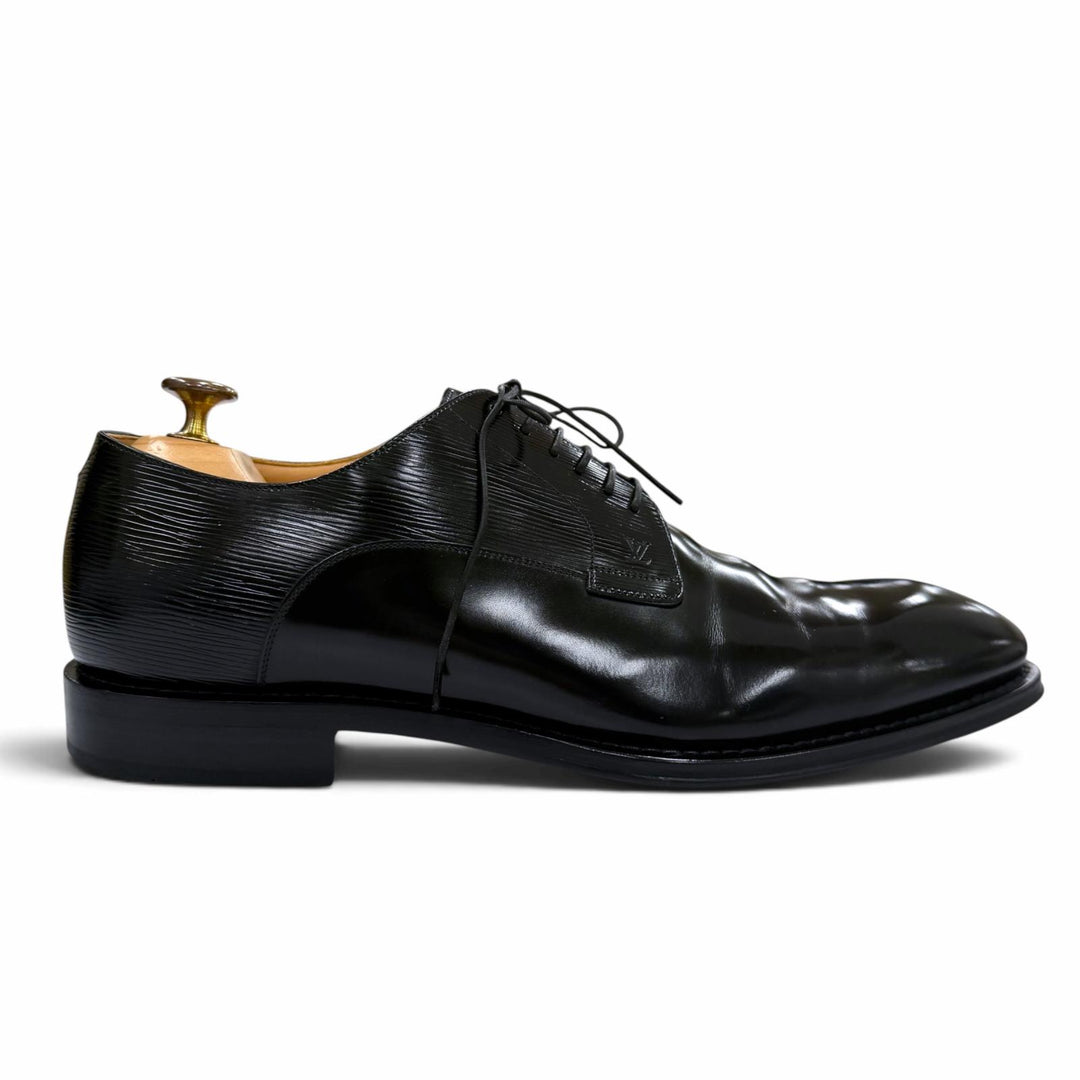 Great LOUIS VUITTON Leather shoes Kensington Derby Plain toe lace-up 9.5