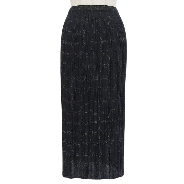 Excellent PLEATS PLEASE skirt Pleated black polyester Women 2 PP51-JG705