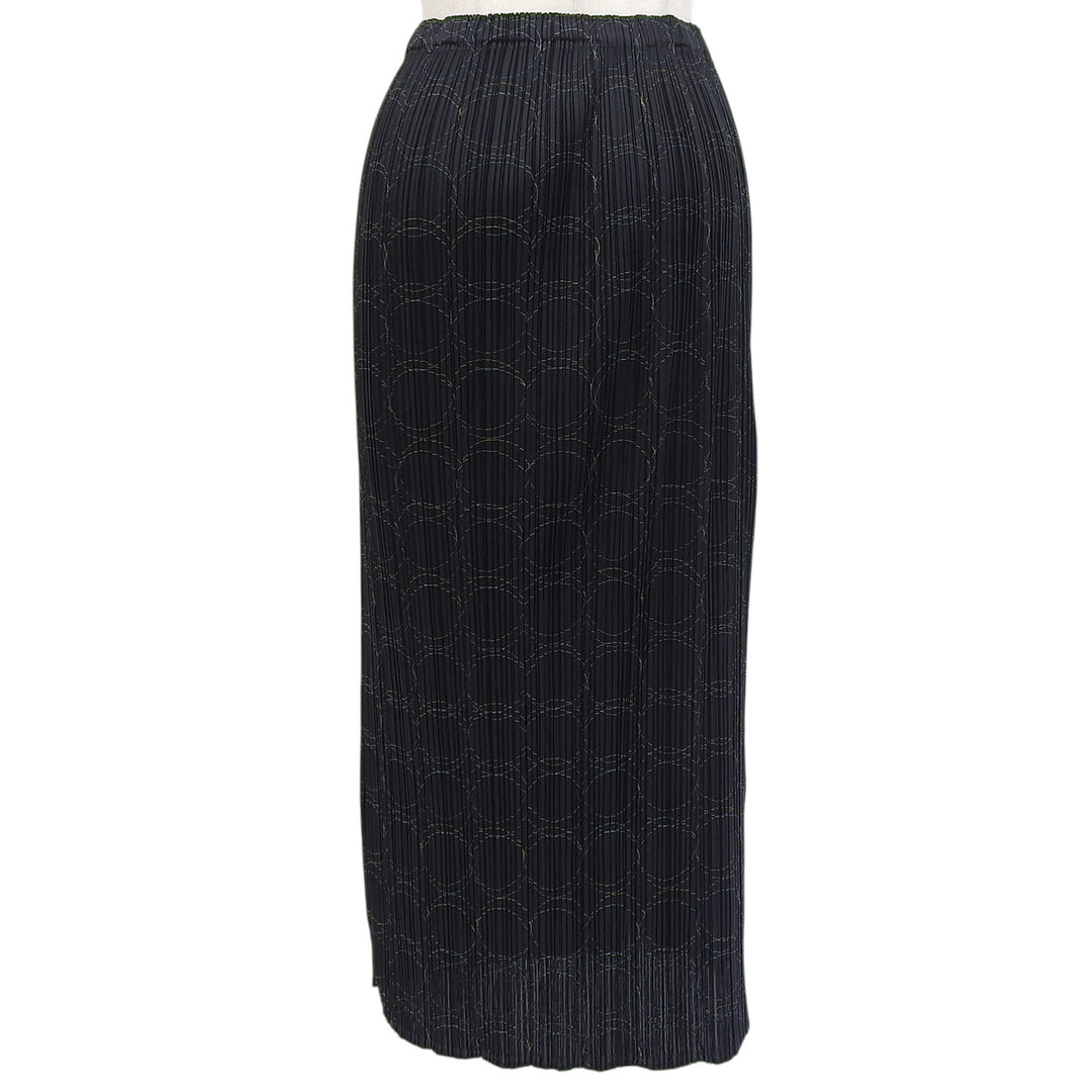 Excellent PLEATS PLEASE skirt Pleated black polyester Women 2 PP51-JG705