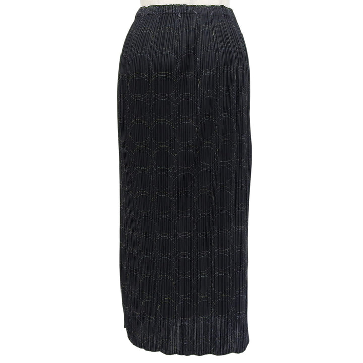 Excellent PLEATS PLEASE skirt Pleated black polyester Women 2 PP51-JG705