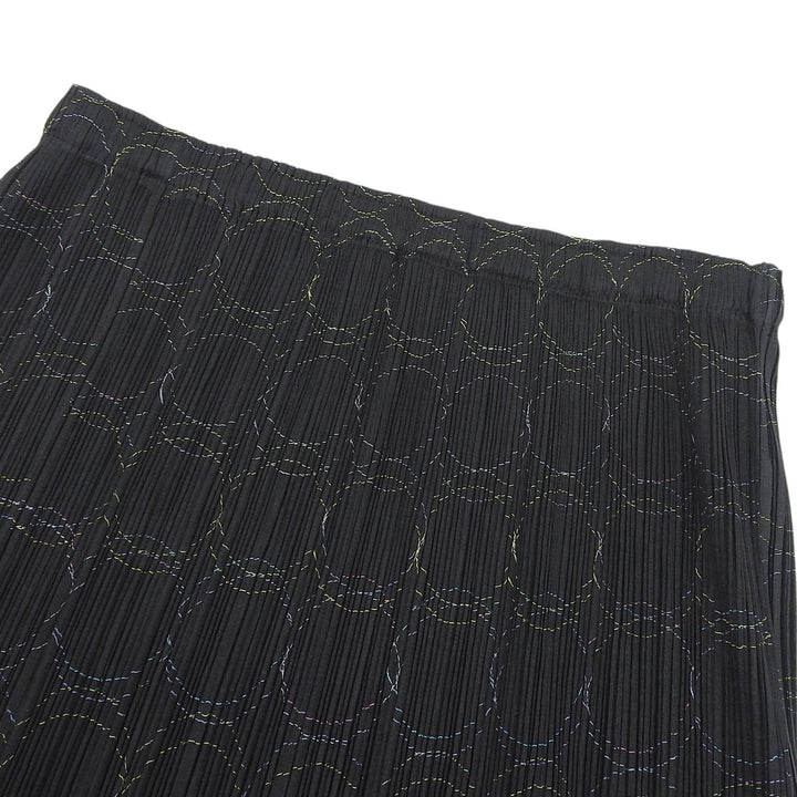 Excellent PLEATS PLEASE skirt Pleated black polyester Women 2 PP51-JG705