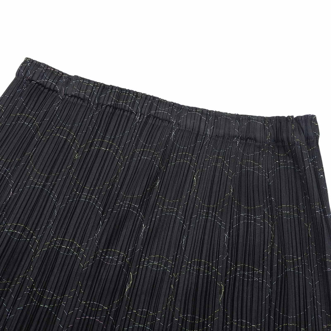 Excellent PLEATS PLEASE skirt Pleated black polyester Women 2 PP51-JG705