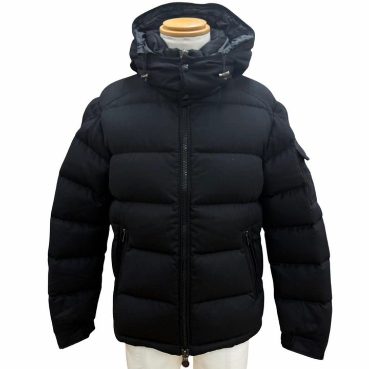 Excellent MONCLER Down jacket MONTGENEVRE Hooded double jacket with logo patch 0