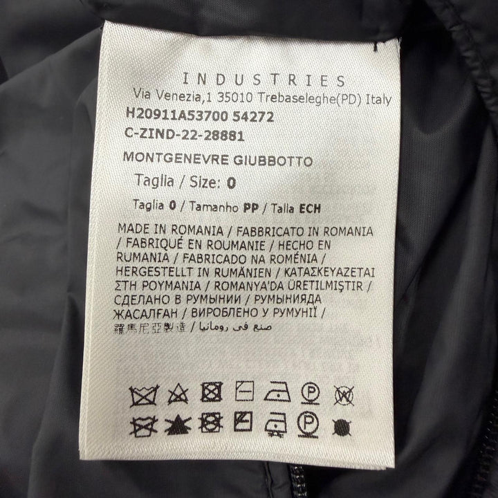 Excellent MONCLER Down jacket MONTGENEVRE Hooded double jacket with logo patch 0
