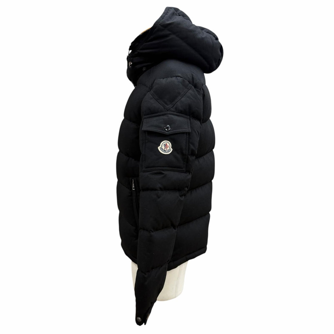 Excellent MONCLER Down jacket MONTGENEVRE Hooded double jacket with logo patch 0