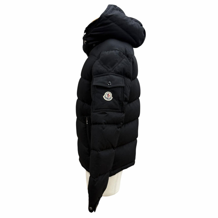 Excellent MONCLER Down jacket MONTGENEVRE Hooded double jacket with logo patch 0