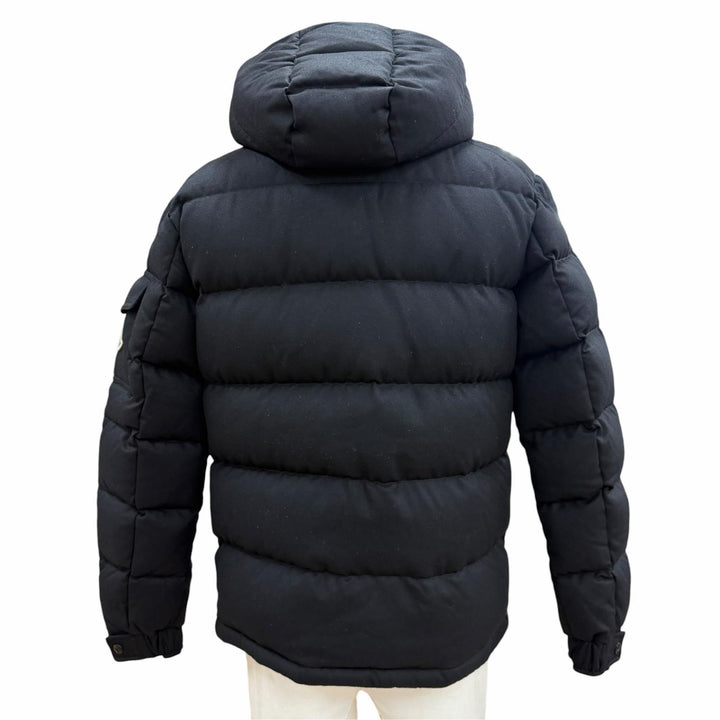Excellent MONCLER Down jacket MONTGENEVRE Hooded double jacket with logo patch 0