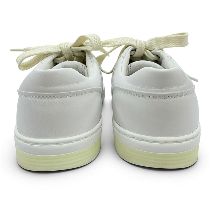 Excellent CHANEL Low cut sneakers COCO Mark leather white Women 38 G39978