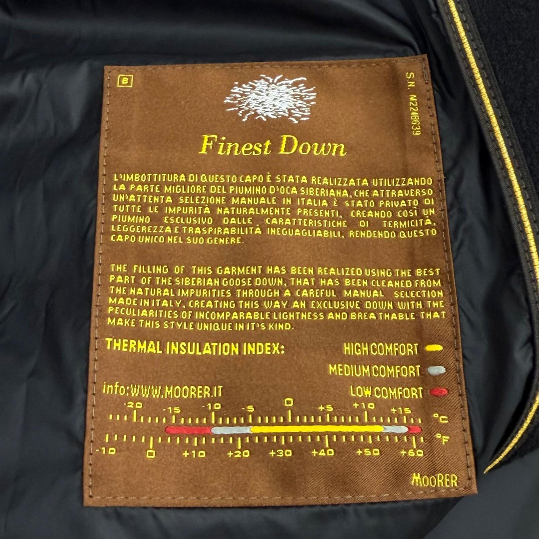 Excellent MOORER down coat NOREYA-S3 black Nylon Women 44