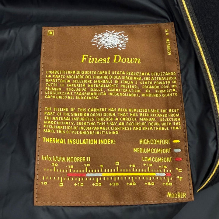 Excellent MOORER down coat NOREYA-S3 black Nylon Women 44