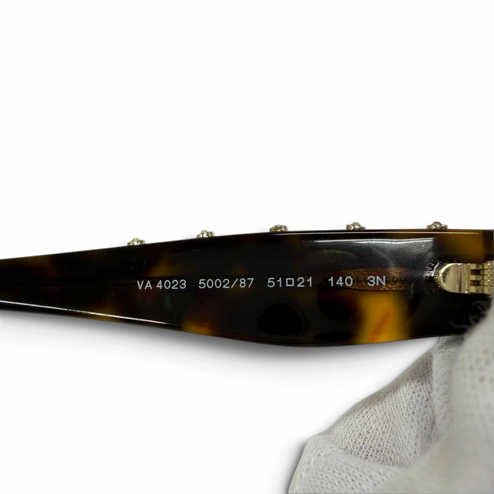 Great VALENTINO sunglasses Rhinestone Rockstud Brown marble Women VA4023