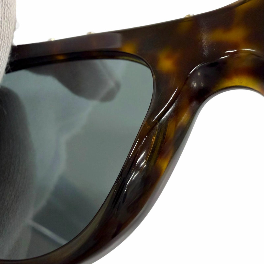 Great VALENTINO sunglasses Rhinestone Rockstud Brown marble Women VA4023