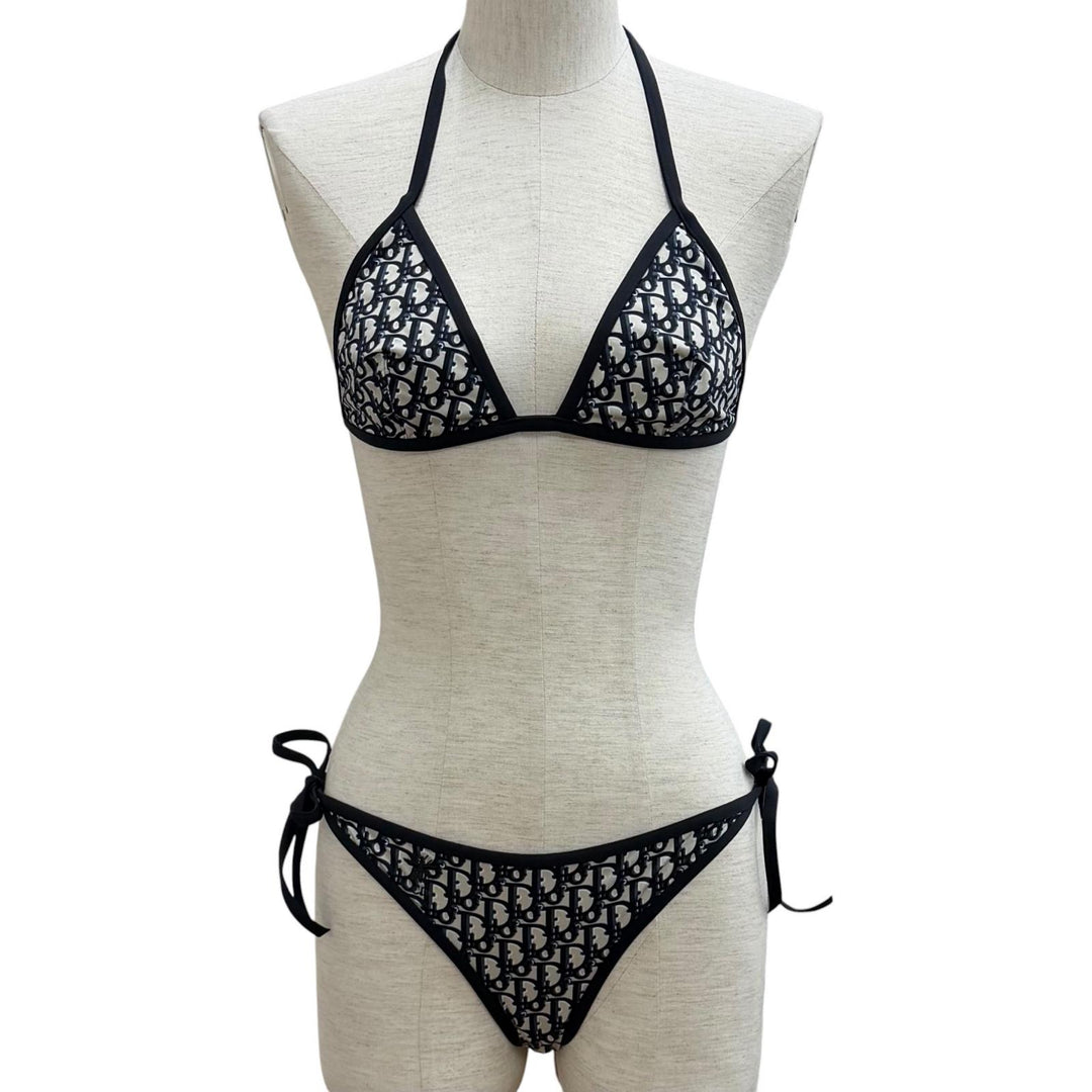 Pristine Christian Dior two-piece set Bikini Nylon S 54BB01A2842 54BP01A2842
