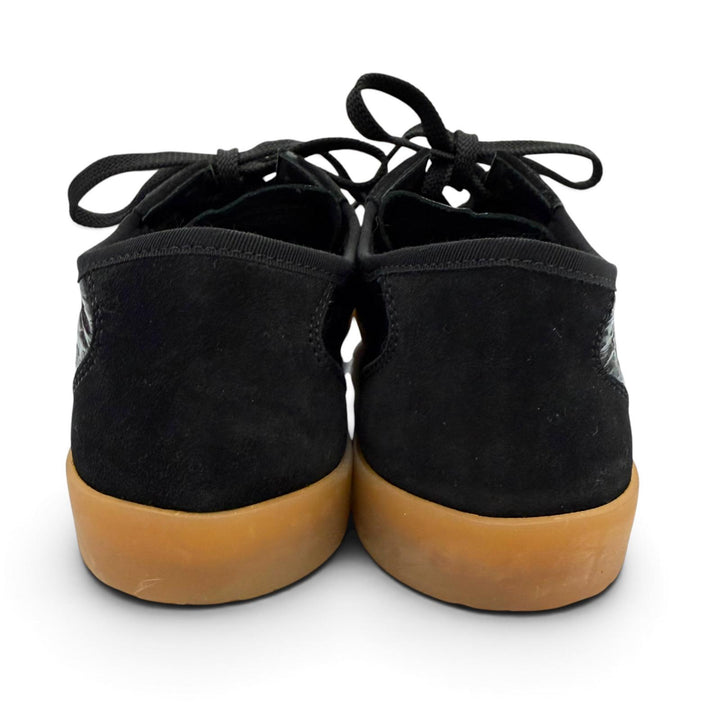 Excellent CHANEL sneakers COCO Mark Lace-up Leather black Women 37 G45996