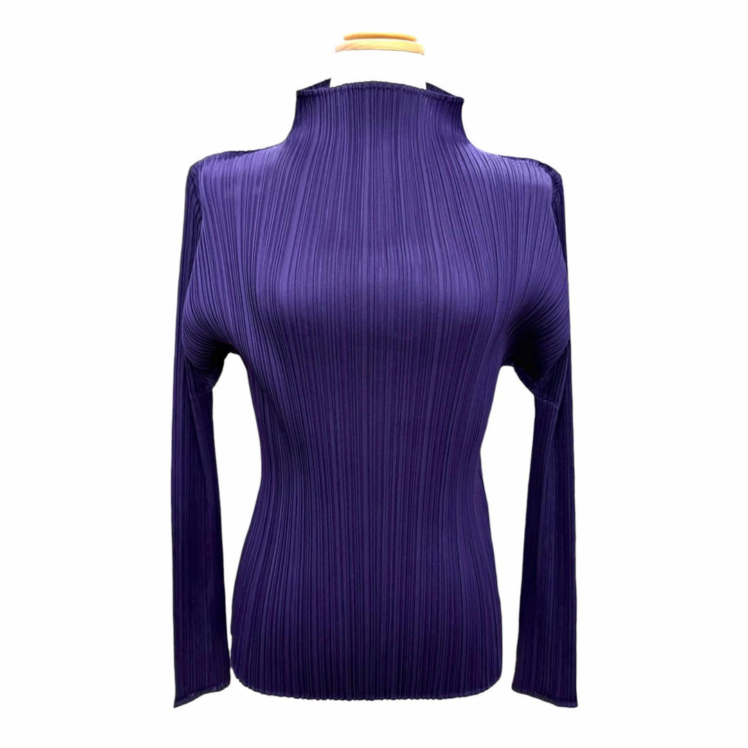 Great PLEATS PLEASE two-piece set High-neck top and pants PP83-JK184 PP83-JF183