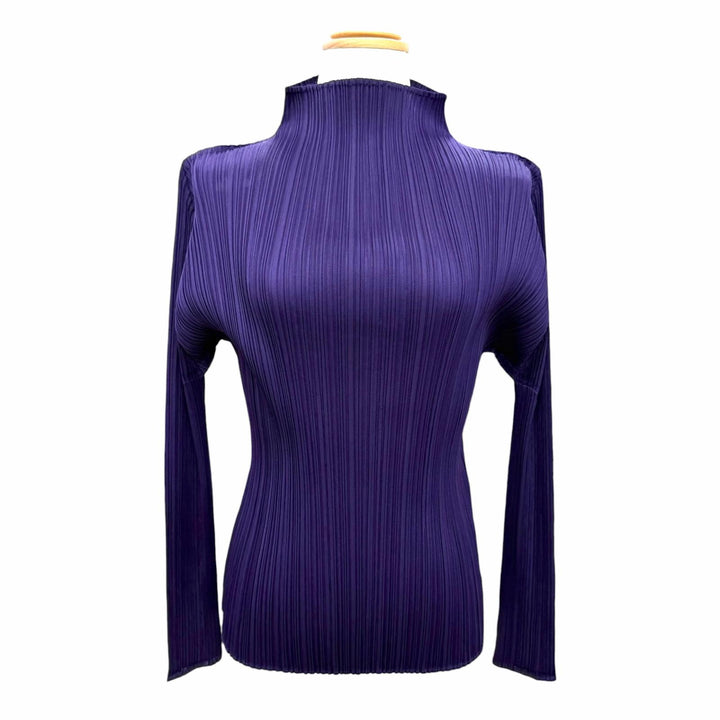 Great PLEATS PLEASE two-piece set High-neck top and pants PP83-JK184 PP83-JF183