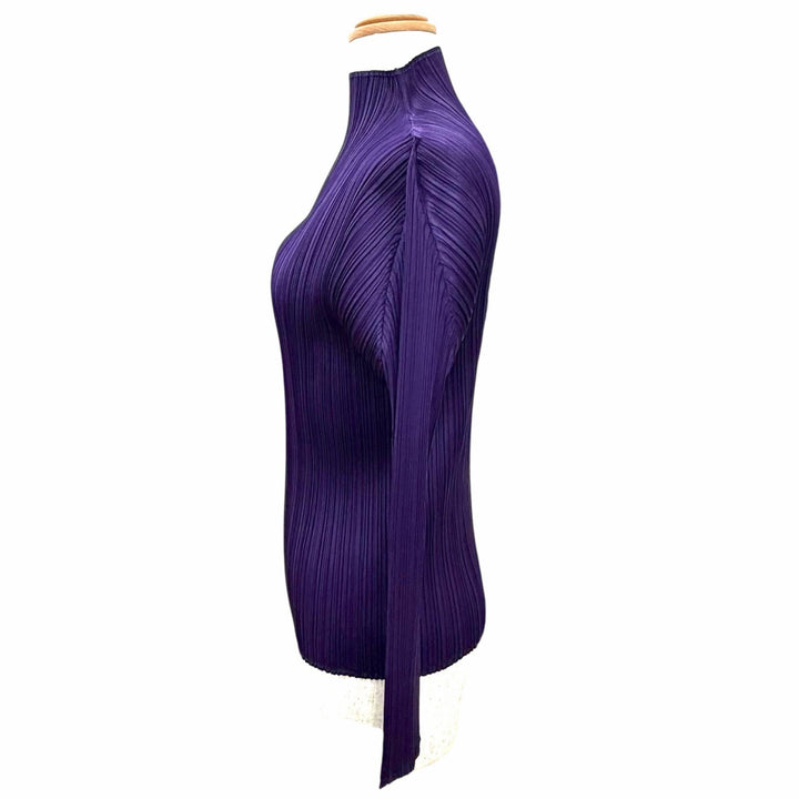 Great PLEATS PLEASE two-piece set High-neck top and pants PP83-JK184 PP83-JF183