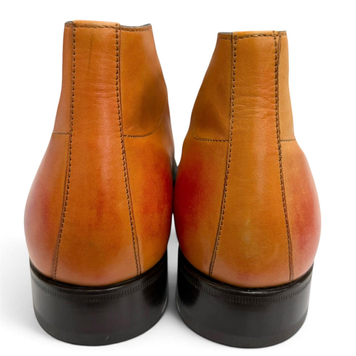 Excellent SUTOR MANTELLASSI Ankle boots Brown leather mens 40