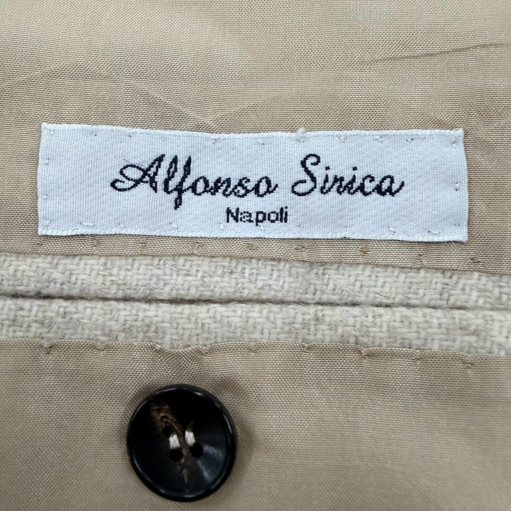 Great Alfonso Sirica tailored jacket Single jacket light beige wool mens