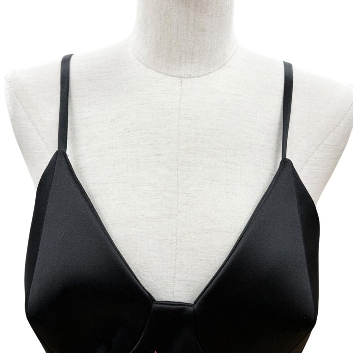 Pristine GUCCI one piece Dragon black silk Women 40 706164
