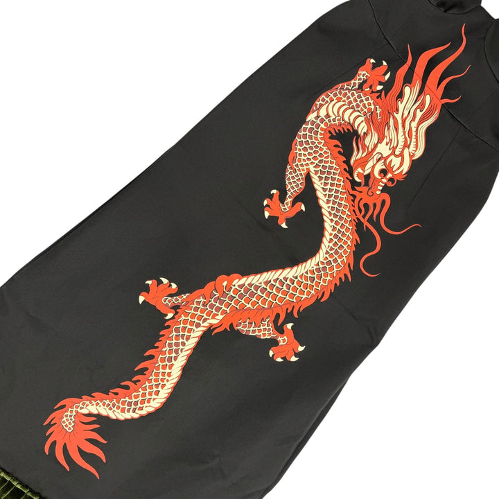 Pristine GUCCI one piece Dragon black silk Women 40 706164