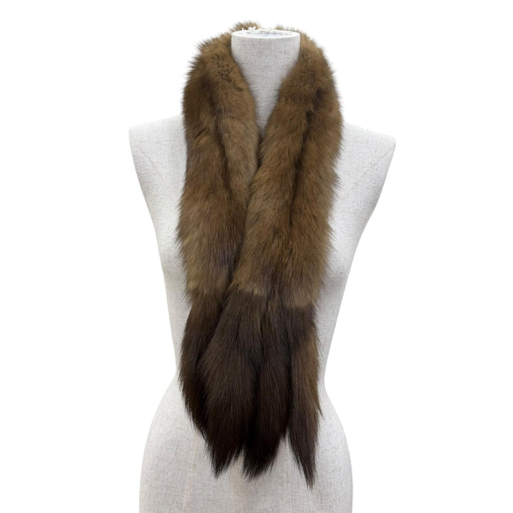 Excellent FOXEY genuine fur shawl Overall length 44.5 "" Russian sable 24690