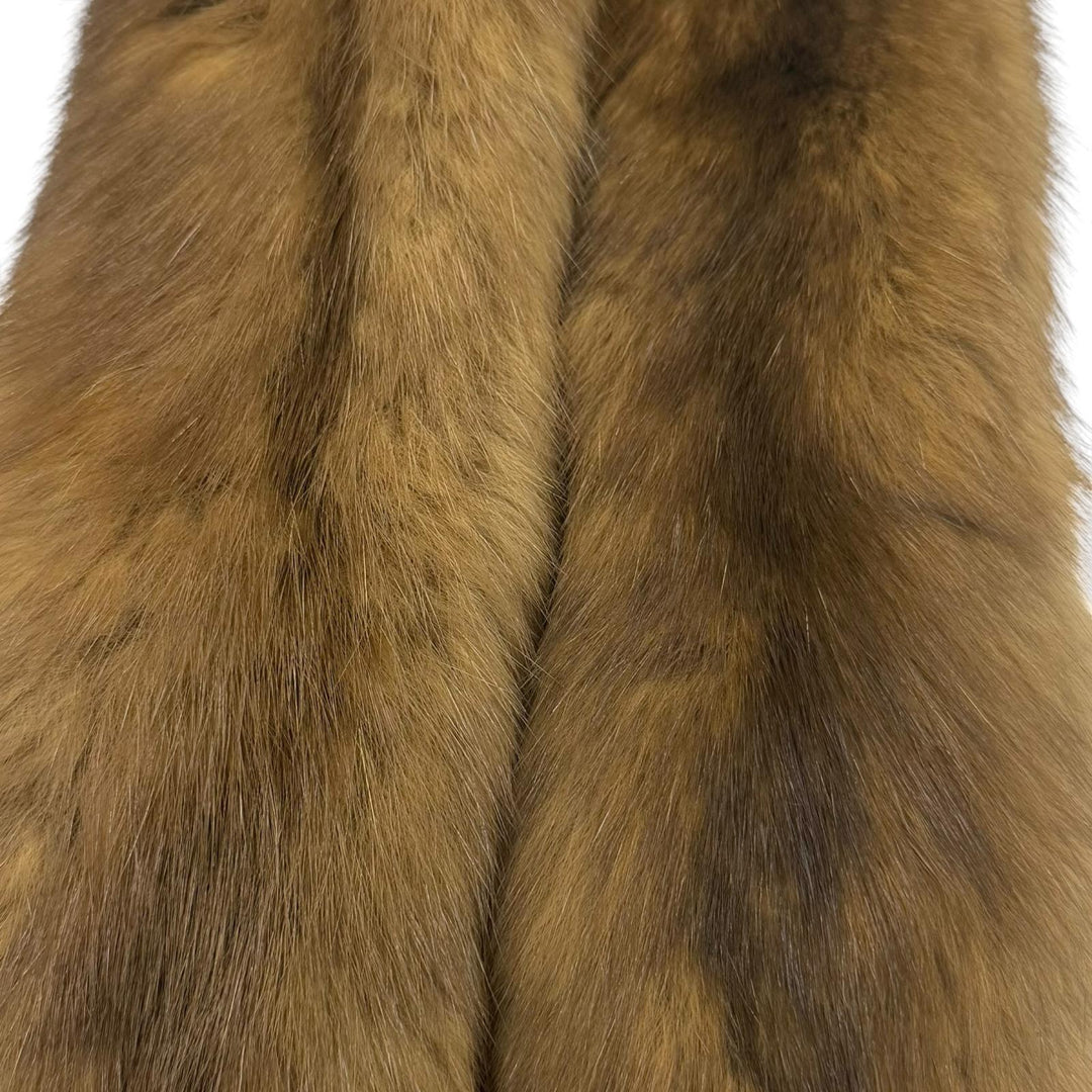 Excellent FOXEY genuine fur shawl Overall length 44.5 "" Russian sable 24690