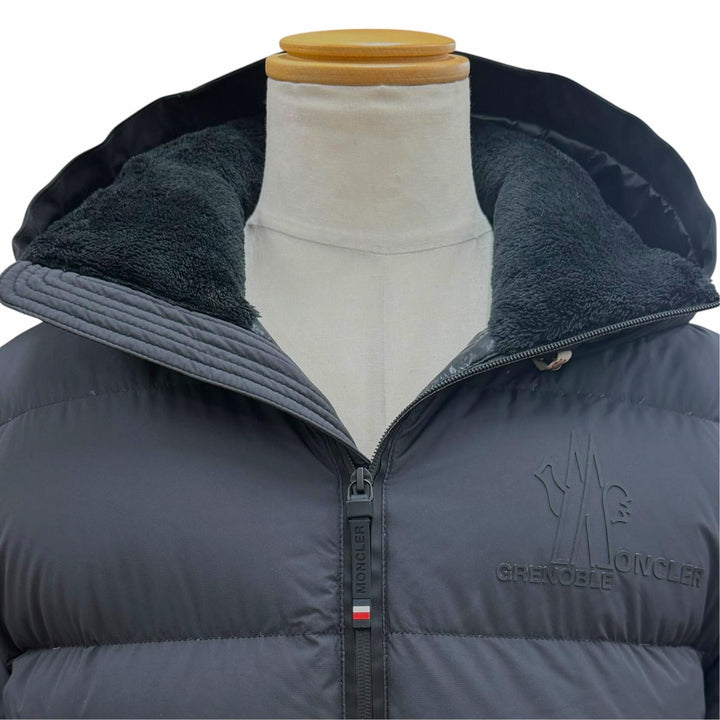Excellent MONCLER GRENOBLE Down jacket MARCASSIN black Nylon mens 2