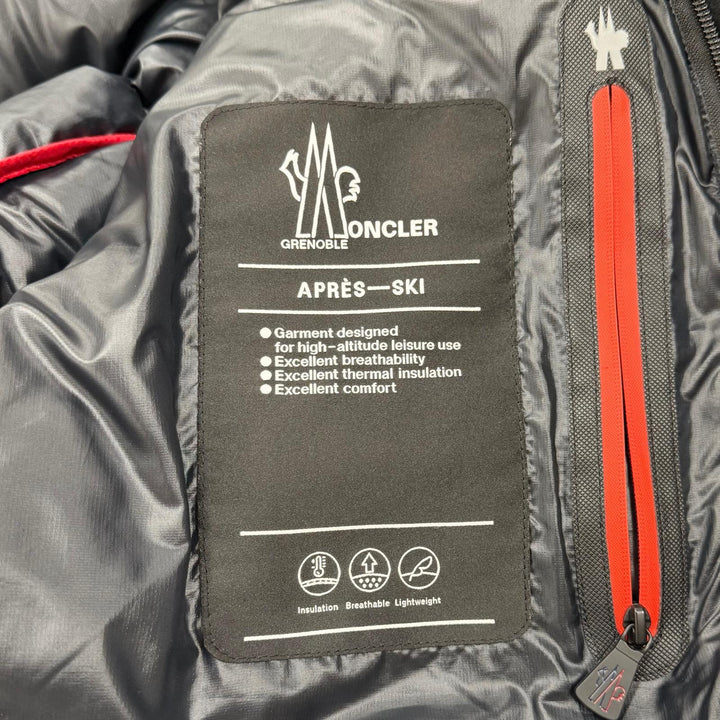 Excellent MONCLER GRENOBLE Down jacket MARCASSIN black Nylon mens 2