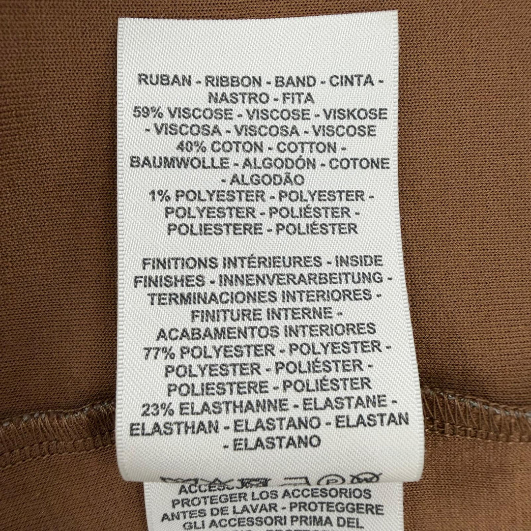 Excellent HERMES one piece Brown cotton Women 34 3H4509DS