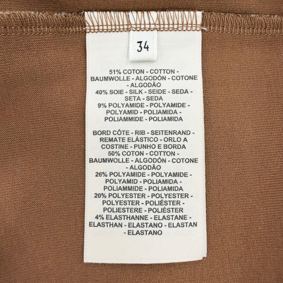 Excellent HERMES one piece Brown cotton Women 34 3H4509DS
