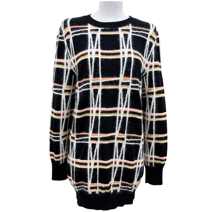 Pristine CHANEL Tunic COCO Mark Parts Knit multicolor cotton Women 36 22A P72910