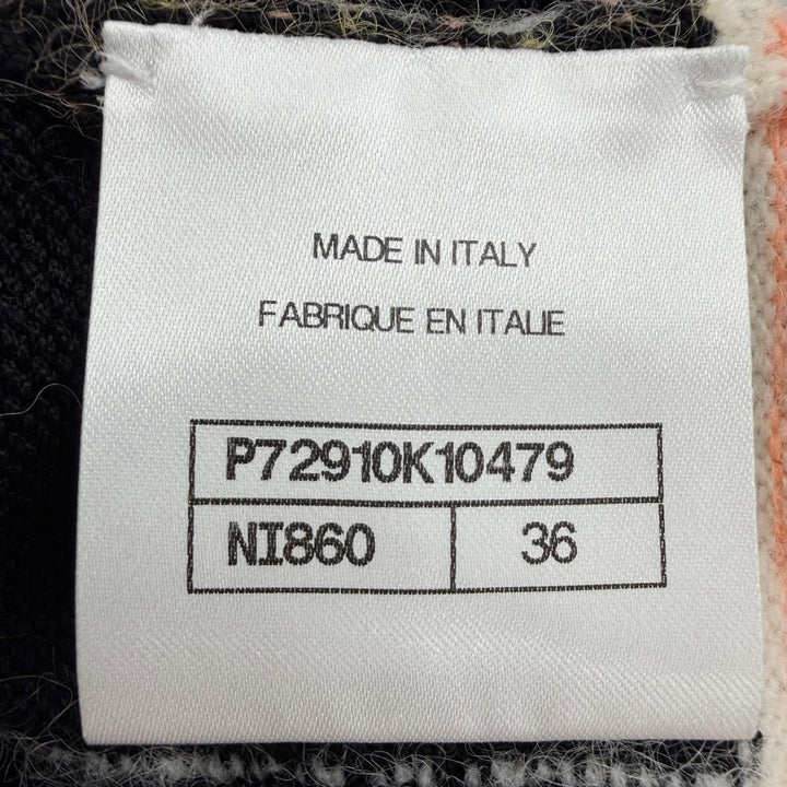 Pristine CHANEL Tunic COCO Mark Parts Knit multicolor cotton Women 36 22A P72910