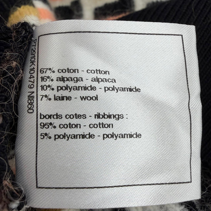 Pristine CHANEL Tunic COCO Mark Parts Knit multicolor cotton Women 36 22A P72910
