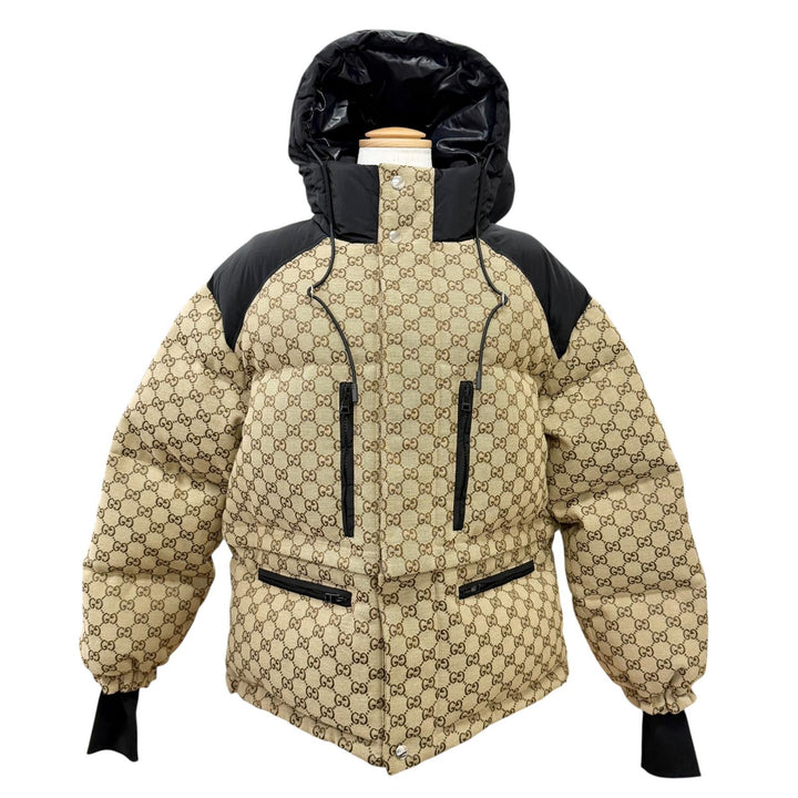 Pristine GUCCI Down jacket GG Canvas 2-Way Cropped Bomber Jacket 38 761698