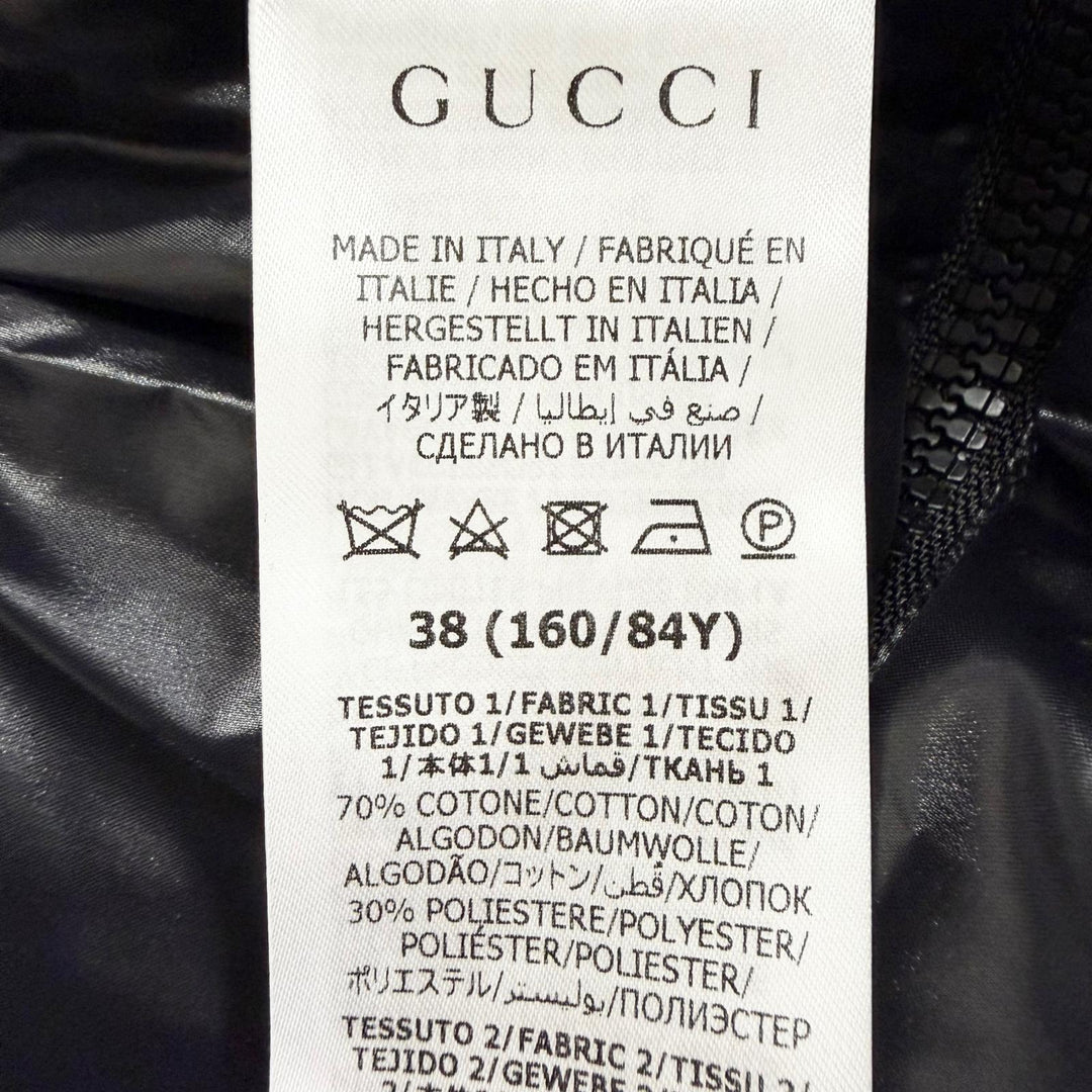 Pristine GUCCI Down jacket GG Canvas 2-Way Cropped Bomber Jacket 38 761698