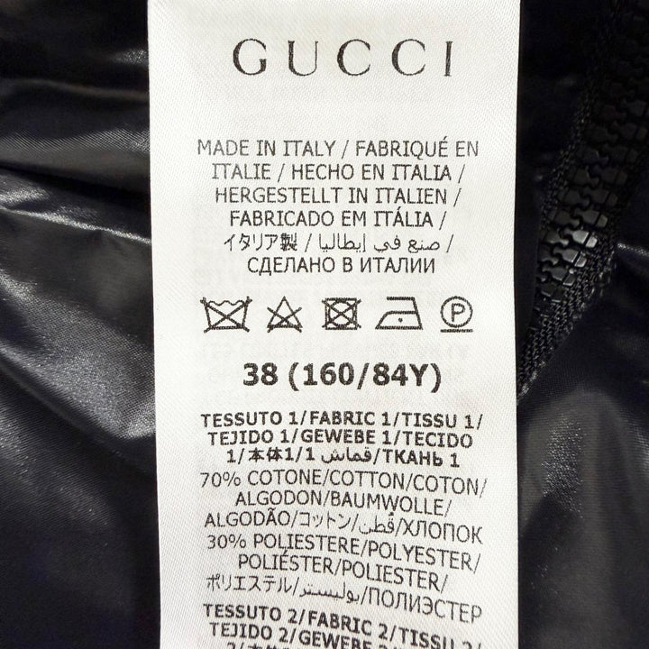 Pristine GUCCI Down jacket GG Canvas 2-Way Cropped Bomber Jacket 38 761698