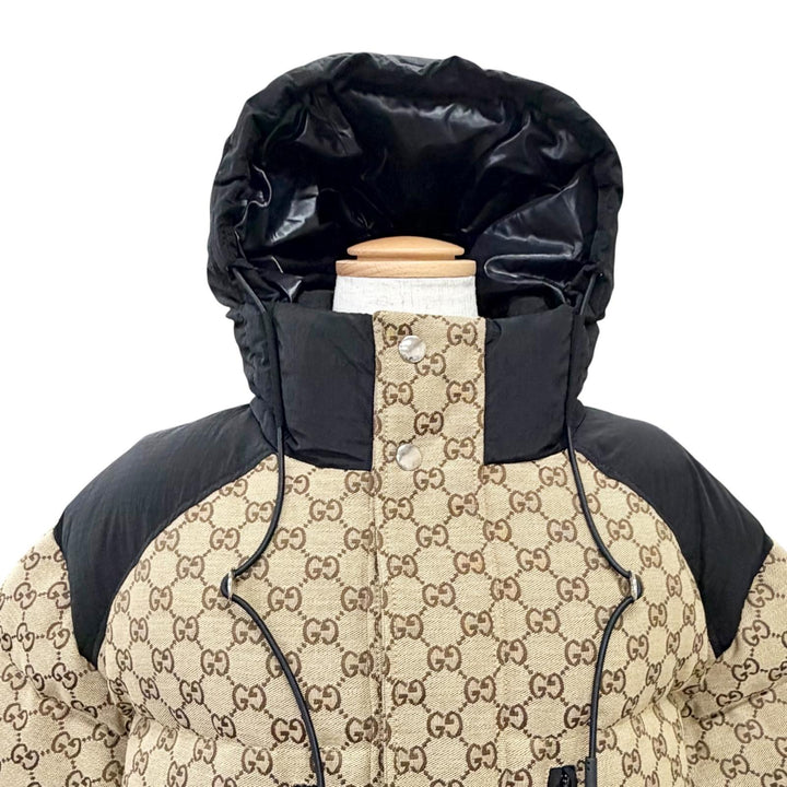 Pristine GUCCI Down jacket GG Canvas 2-Way Cropped Bomber Jacket 38 761698