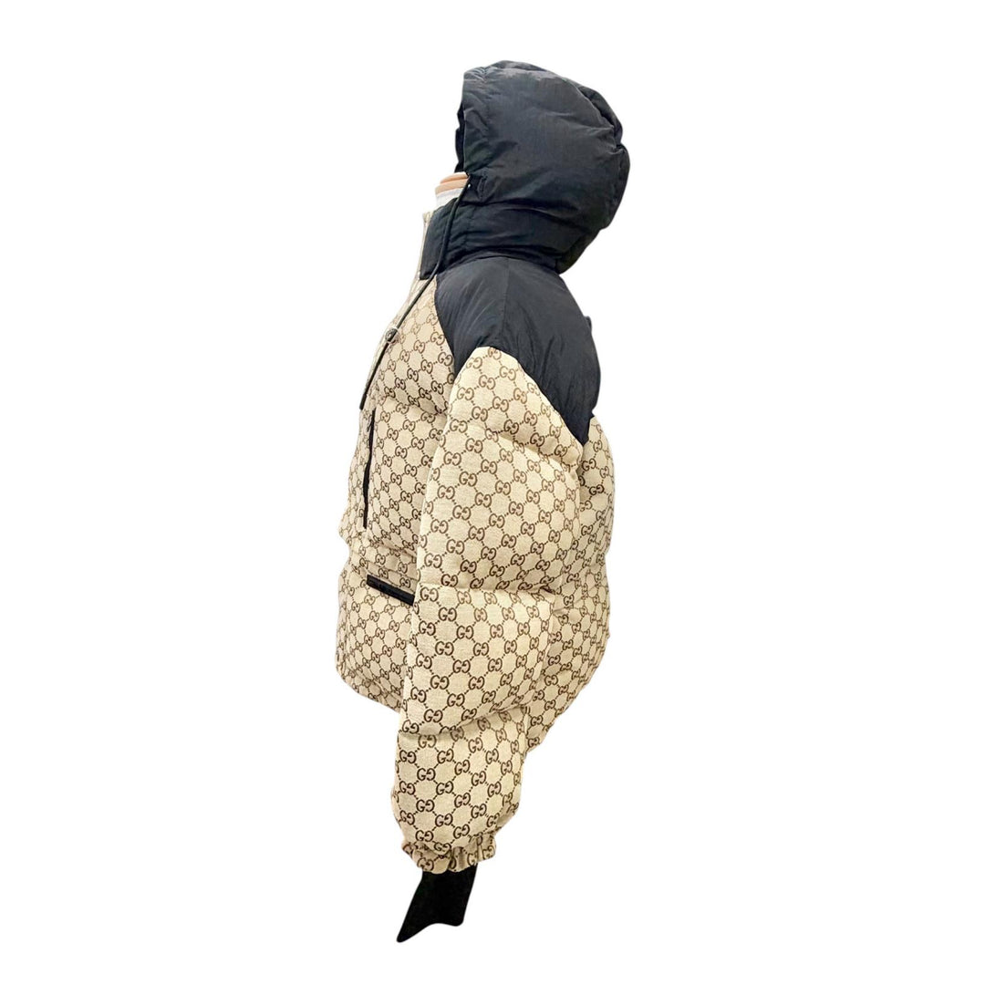 Pristine GUCCI Down jacket GG Canvas 2-Way Cropped Bomber Jacket 38 761698