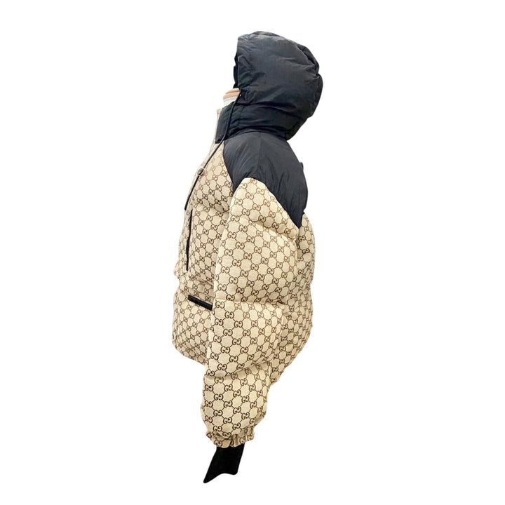 Pristine GUCCI Down jacket GG Canvas 2-Way Cropped Bomber Jacket 38 761698