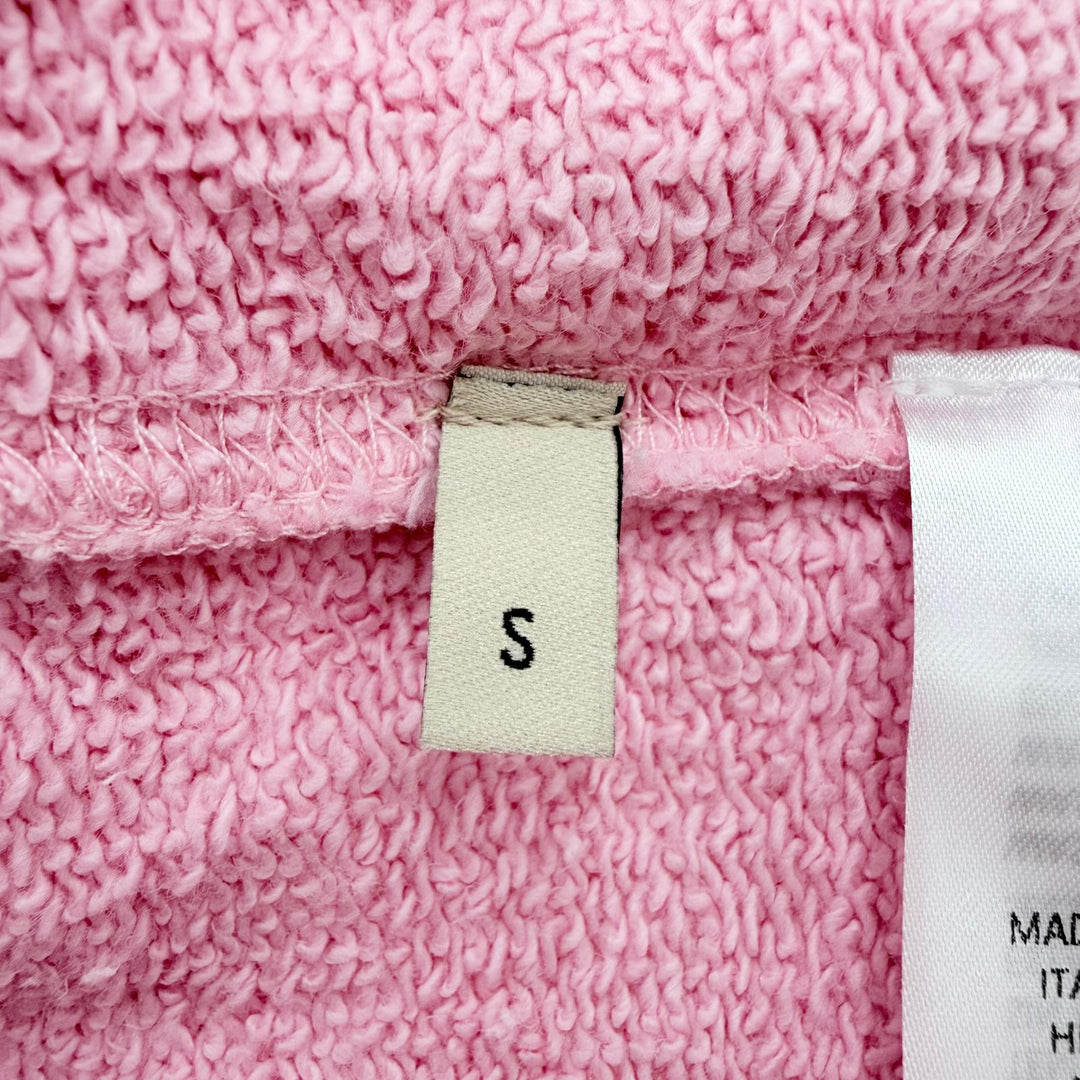 Pristine GUCCI hoodie SWEET GUCCI Glitter logo print, hooded pink Women S 776886