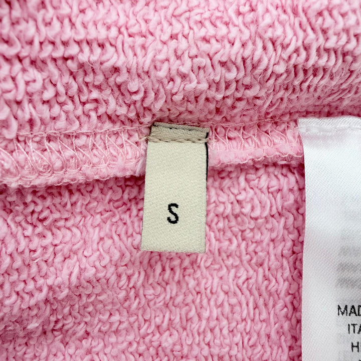 Pristine GUCCI hoodie SWEET GUCCI Glitter logo print, hooded pink Women S 776886