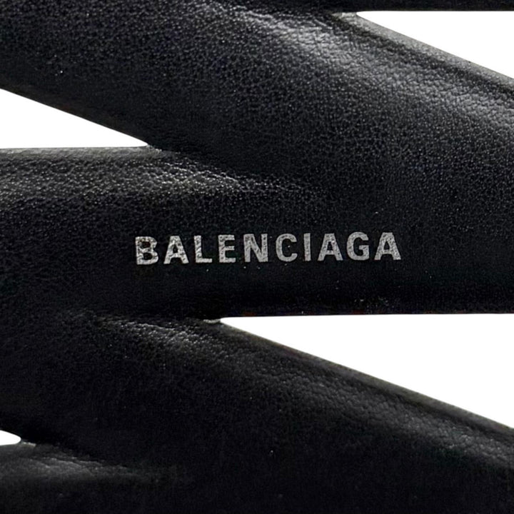 Great BALENCIAGA Neo basket Logo 2-Way Tote Bag/Shoulder Bag Silver 626111
