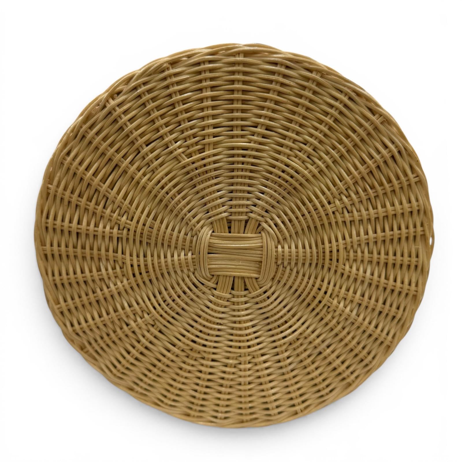 マニマリス manimaris pancakebasket Excellent Manimaris Handbag PANCAKEBASKET Rattan basket bag
